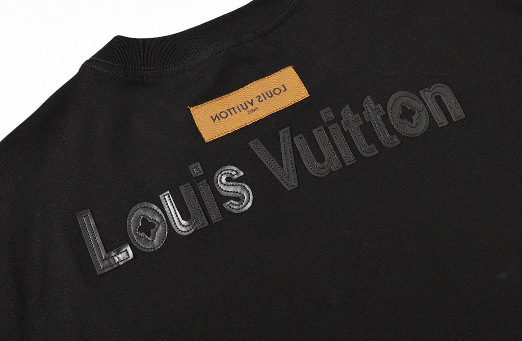 Black Monogram Oversized Tee