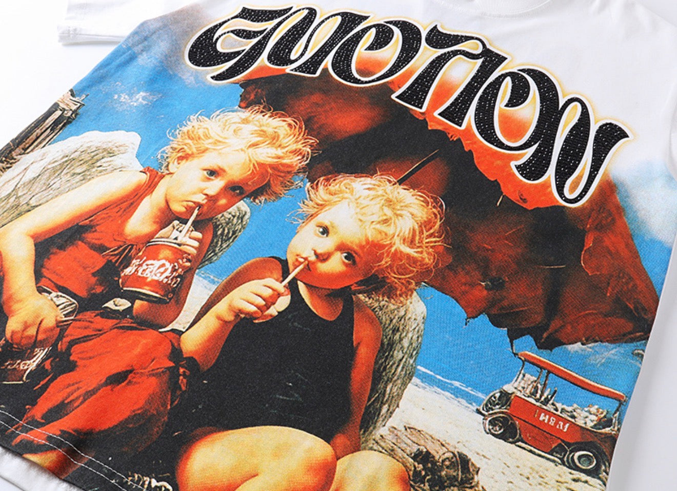 Vintage Emotion White Tee – Street Edition