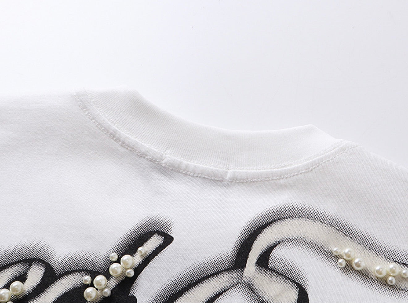 White Shadow Graphic Tee – Premium Fit