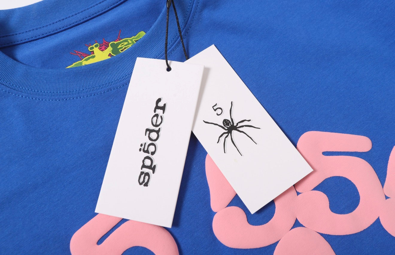 Blue Web Graphic Tee – Street Edition
