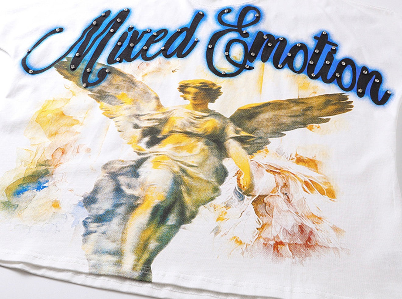 White Emotion Graphic Tee – Urban Edition