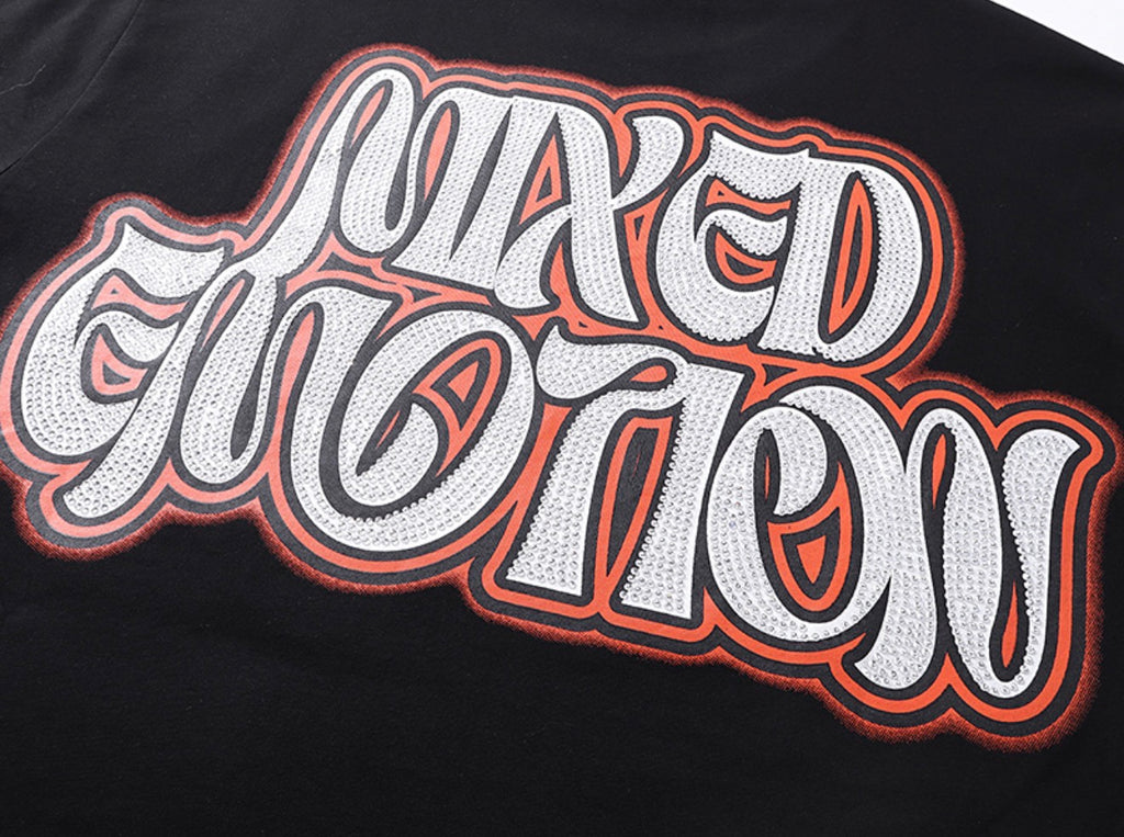 Shadow Emotion Graphic Tee – Black Edition