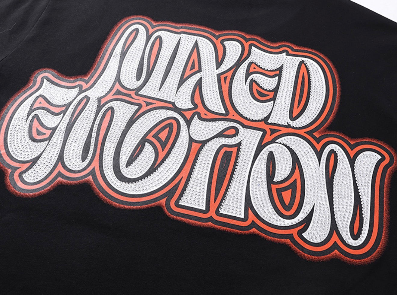 Shadow Emotion Graphic Tee – Black Edition