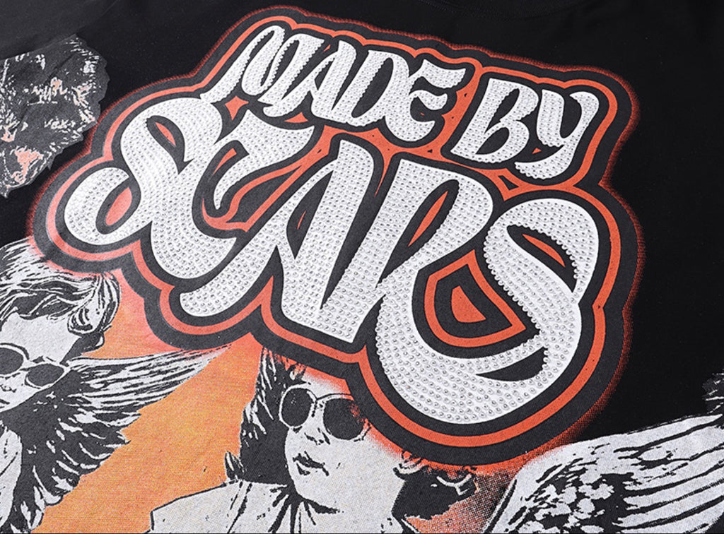 Shadow Emotion Graphic Tee – Black Edition