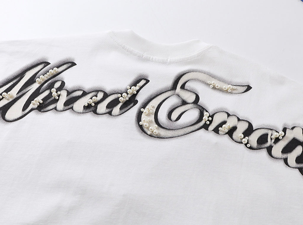 White Shadow Graphic Tee – Premium Fit