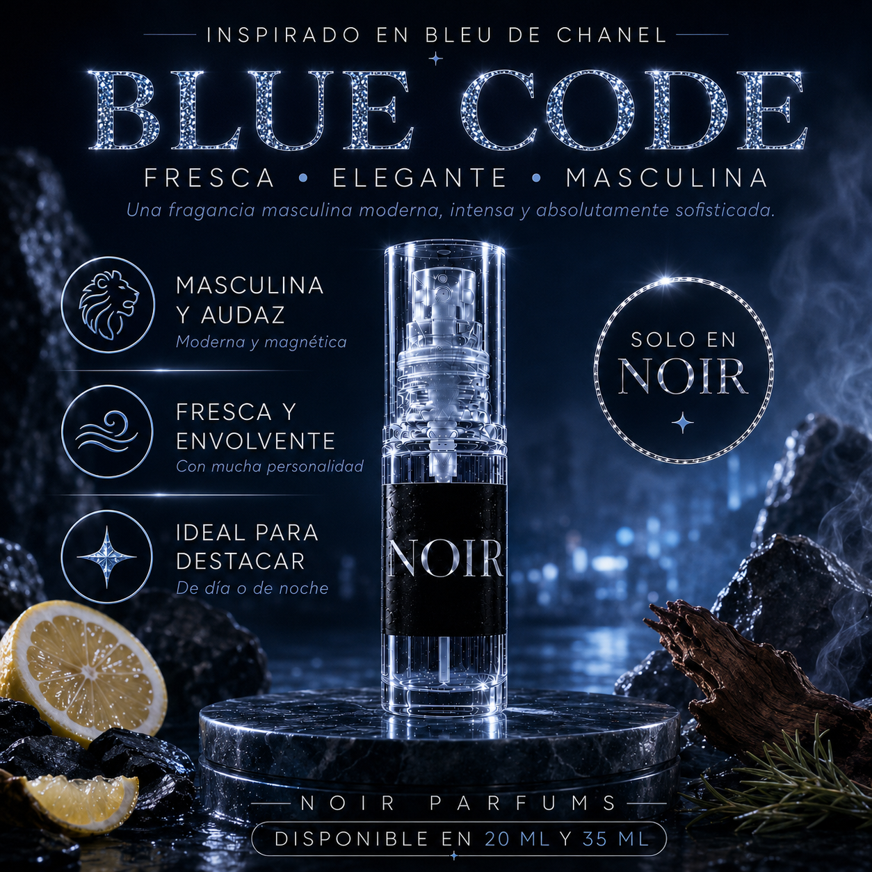 Blue Code – Inspiración masculina